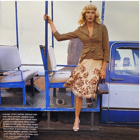 2005 Anthro “Backroads Flowered Skirt” by Odille - Picture 6 of 15